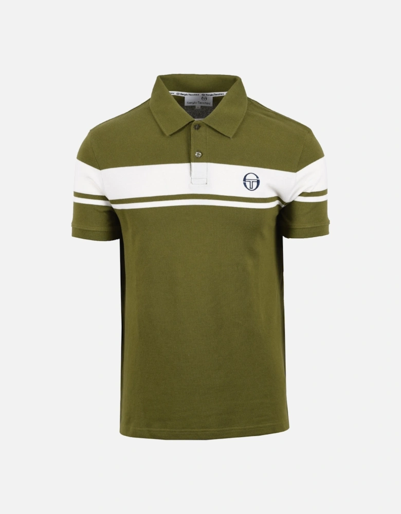 Young Line Polo Green/White