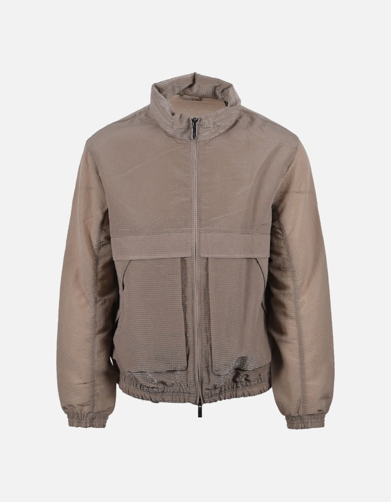 Woven Blouson Jacket Roasted Cashew