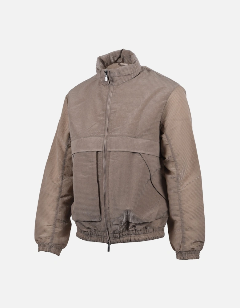 Woven Blouson Jacket Roasted Cashew