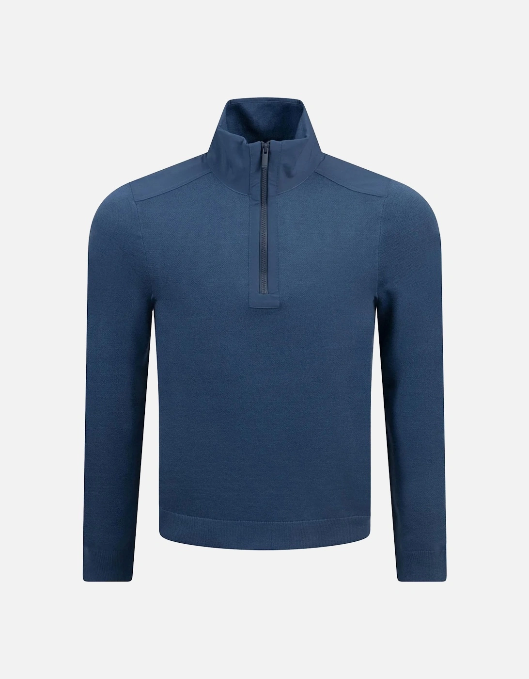 Boss P-bart Half Zip Knitwear Medium Blue, 3 of 2