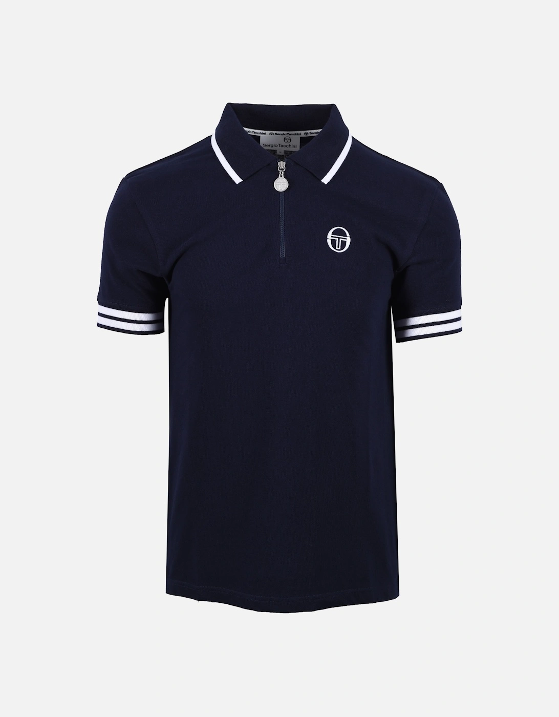 New Iceberg Zip Polo Navy/White, 5 of 4