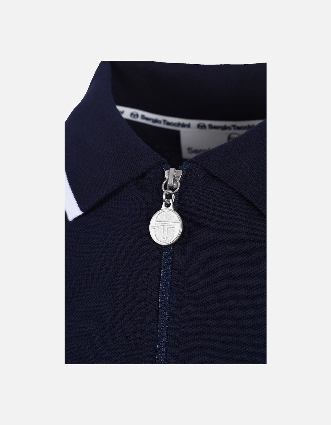 New Iceberg Zip Polo Navy/White