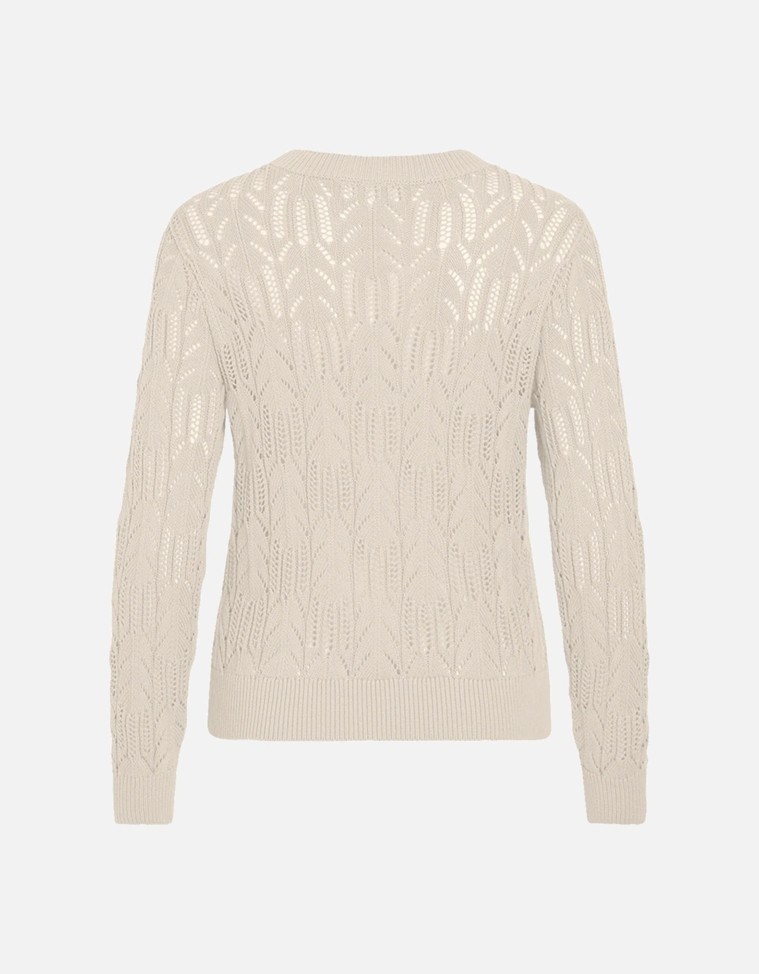 Cotti O-Neck Long Sleeve Knit Top Birch