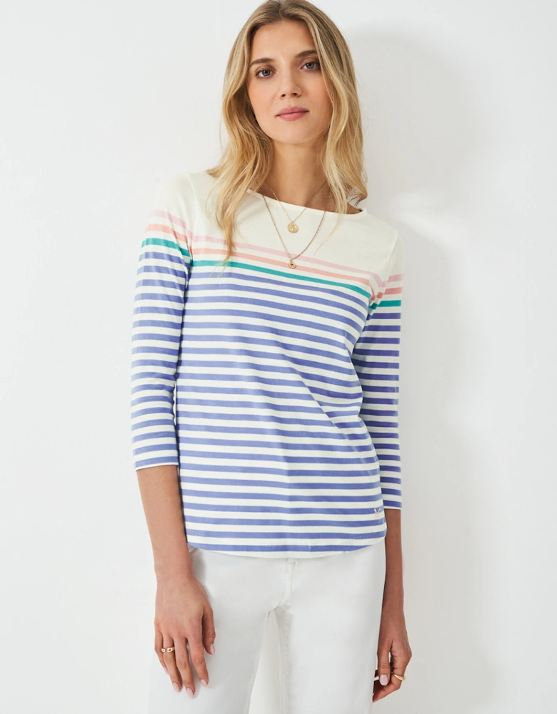 Women's Essential Breton White Linen/Pure Pink/Goodlight Peach/Waterfall/Dusk Blue