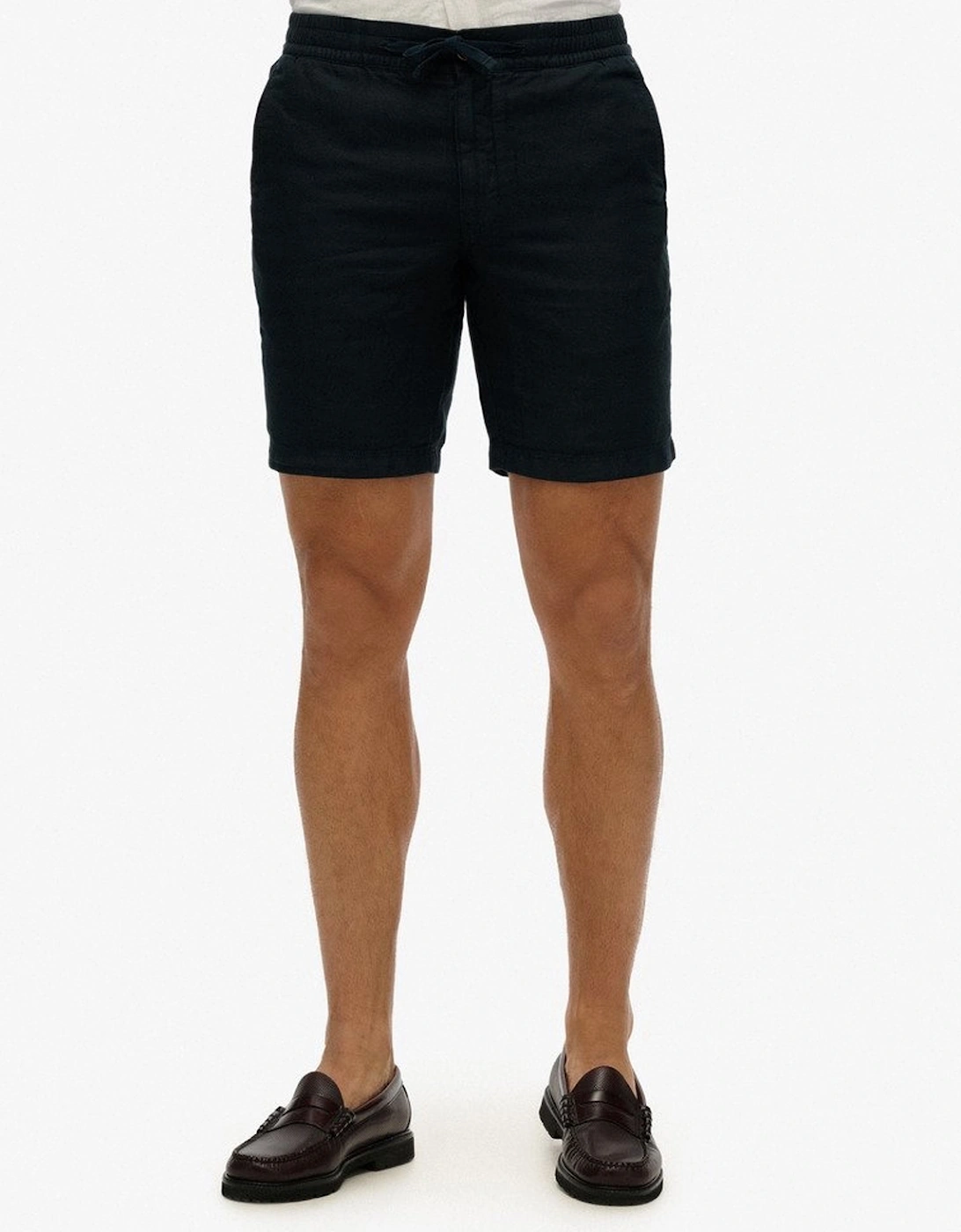 Men's Merchant Linen Short Eclipse Navy, 5 of 4