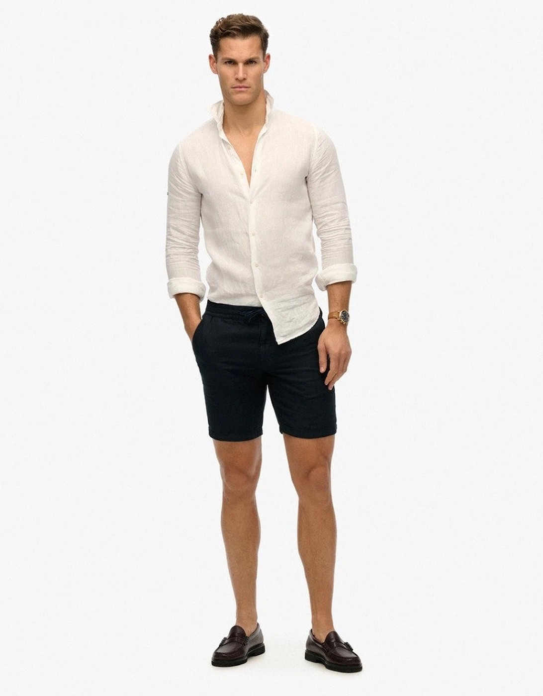 Men's Merchant Linen Short Eclipse Navy