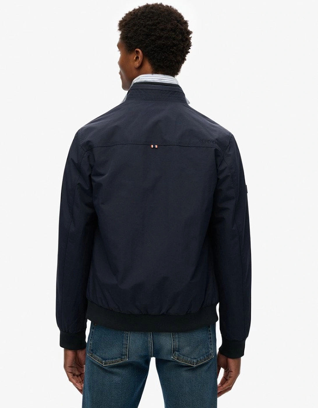 Men's Nylon Harrington Jacket Eclipse Navy