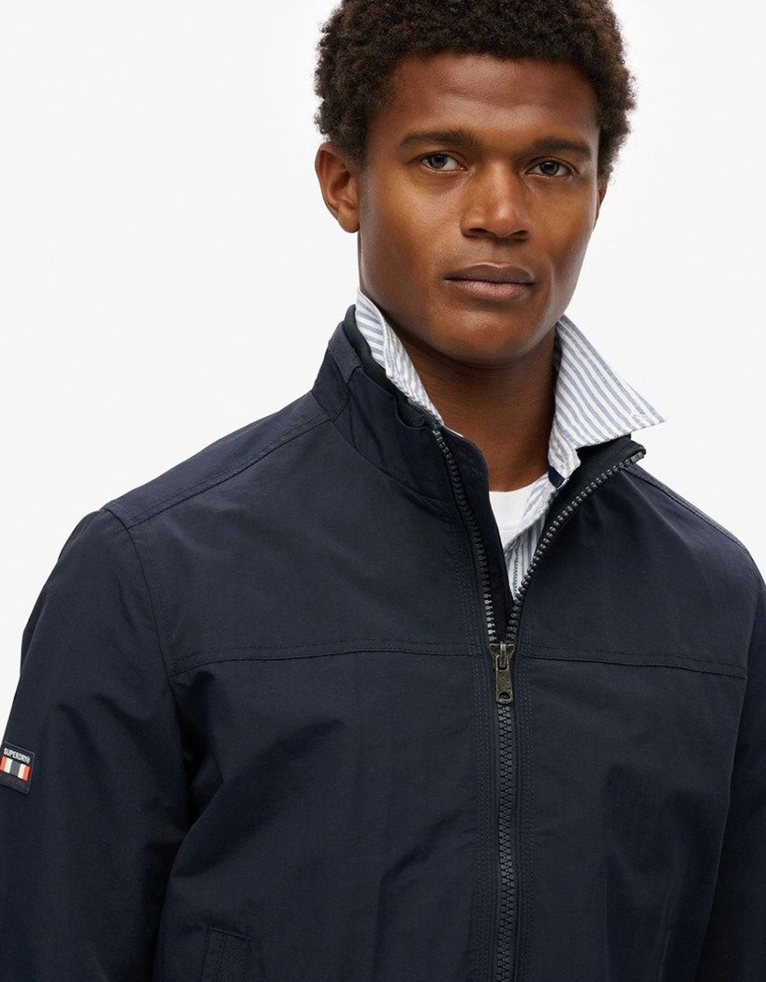 Men's Nylon Harrington Jacket Eclipse Navy