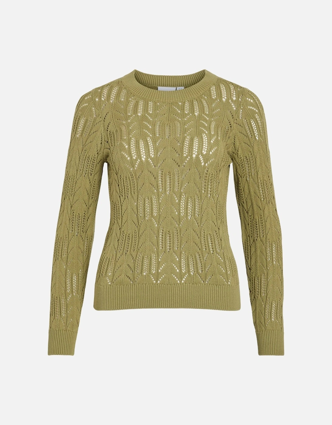 Cotti O-Neck Long Sleeve Knit Top Sage