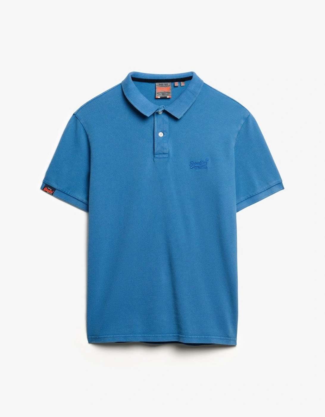 Men's Vintage Destroy Polo Monaco Blue