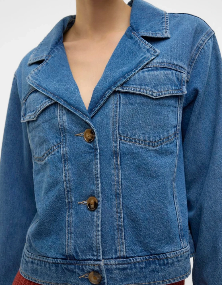 Sofie Long Sleeve Denim Jacket Medium Blue Denim