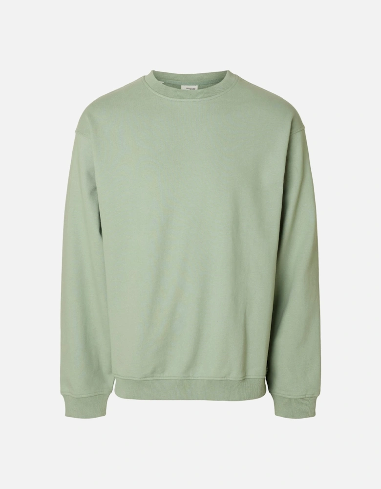 Homme Alban Crew Neck Sweatshirt Iceberg Green