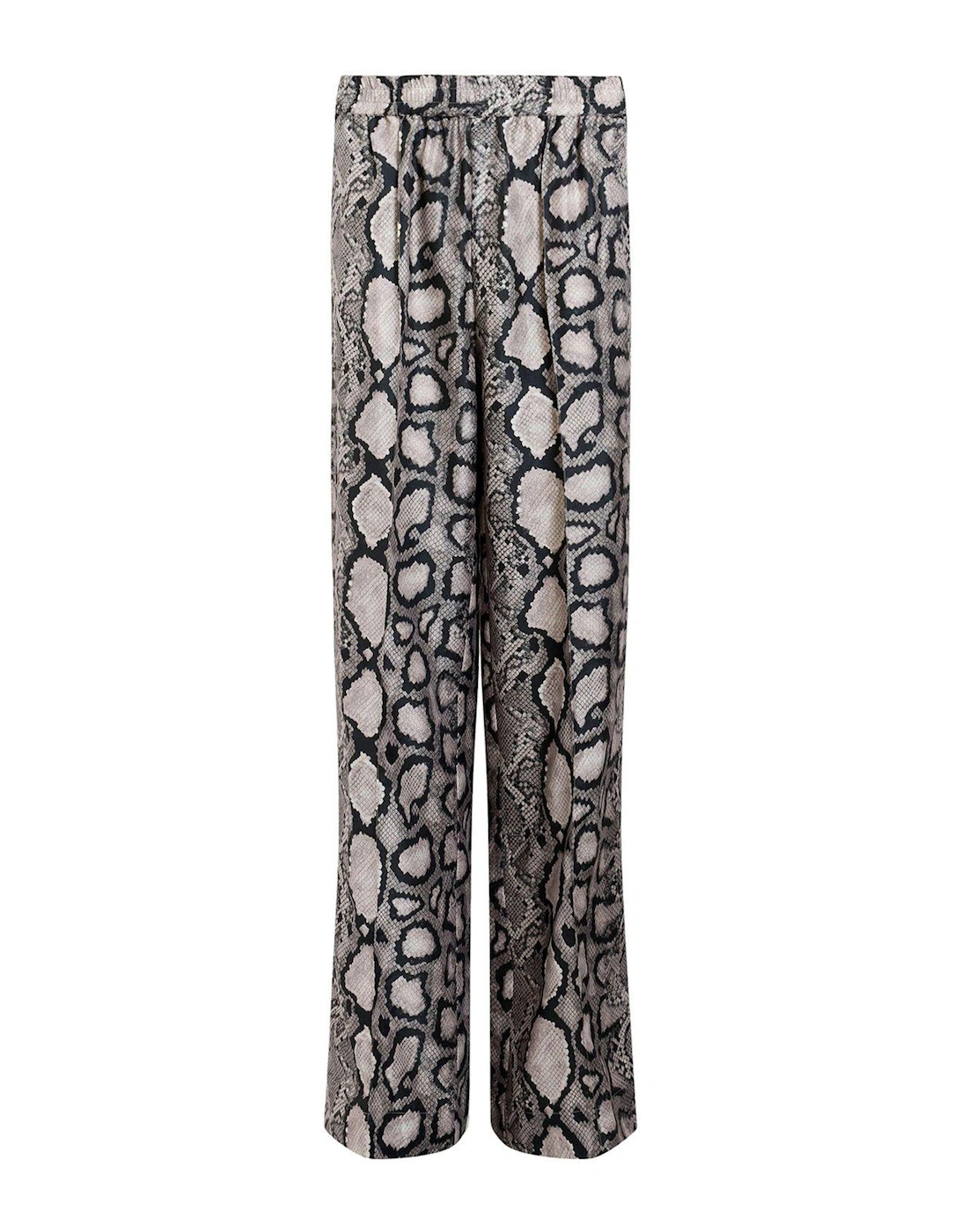 Charli Wide Leg Snake Print Trousers - Multi