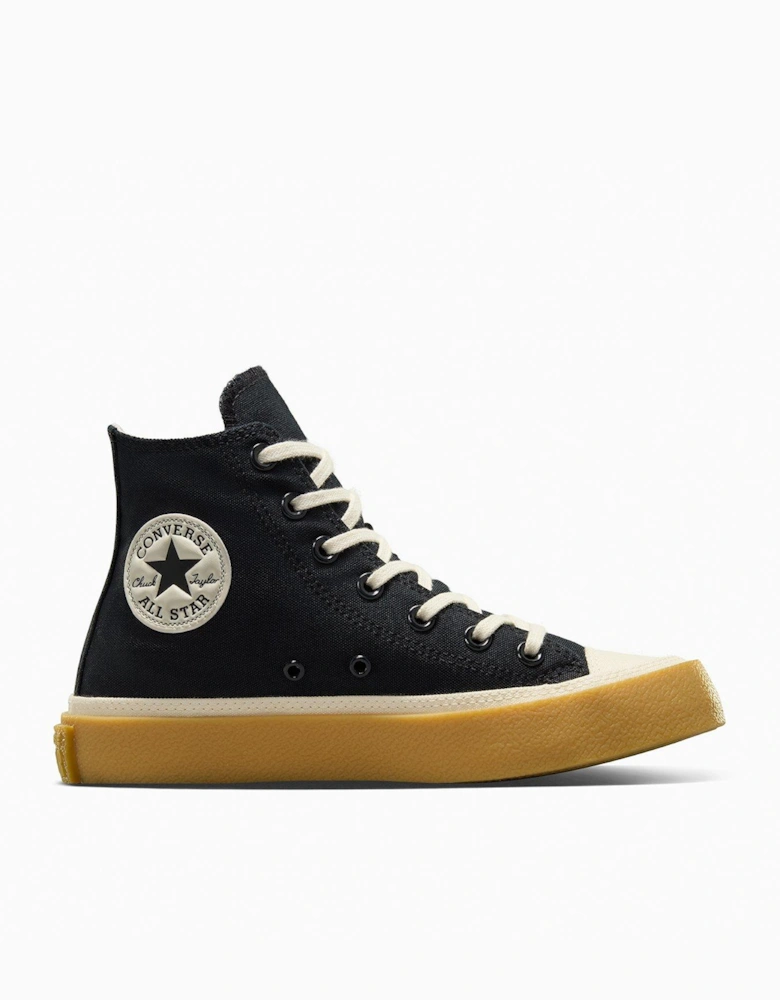 Womens Chuck Taylor All Star Canvas Hi Top - Black