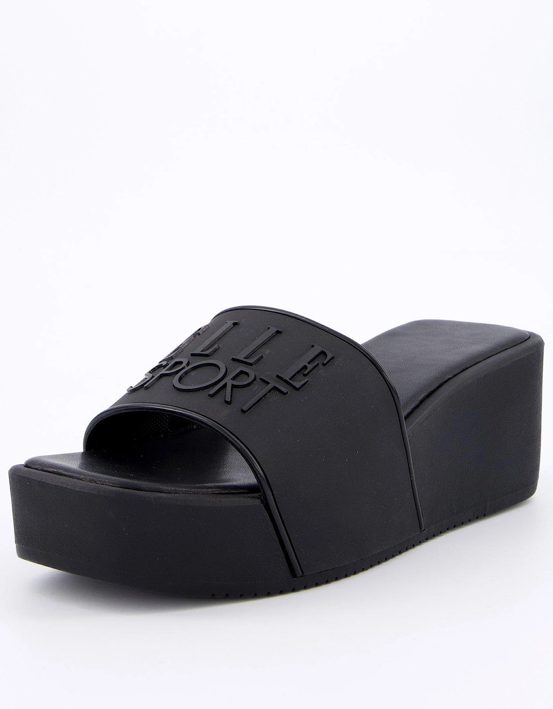 Eva Wedge Sliders - Black , 2 of 1