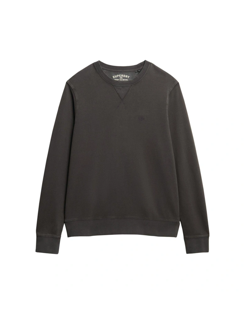 Classic Essential Crew Sweat Top - Black