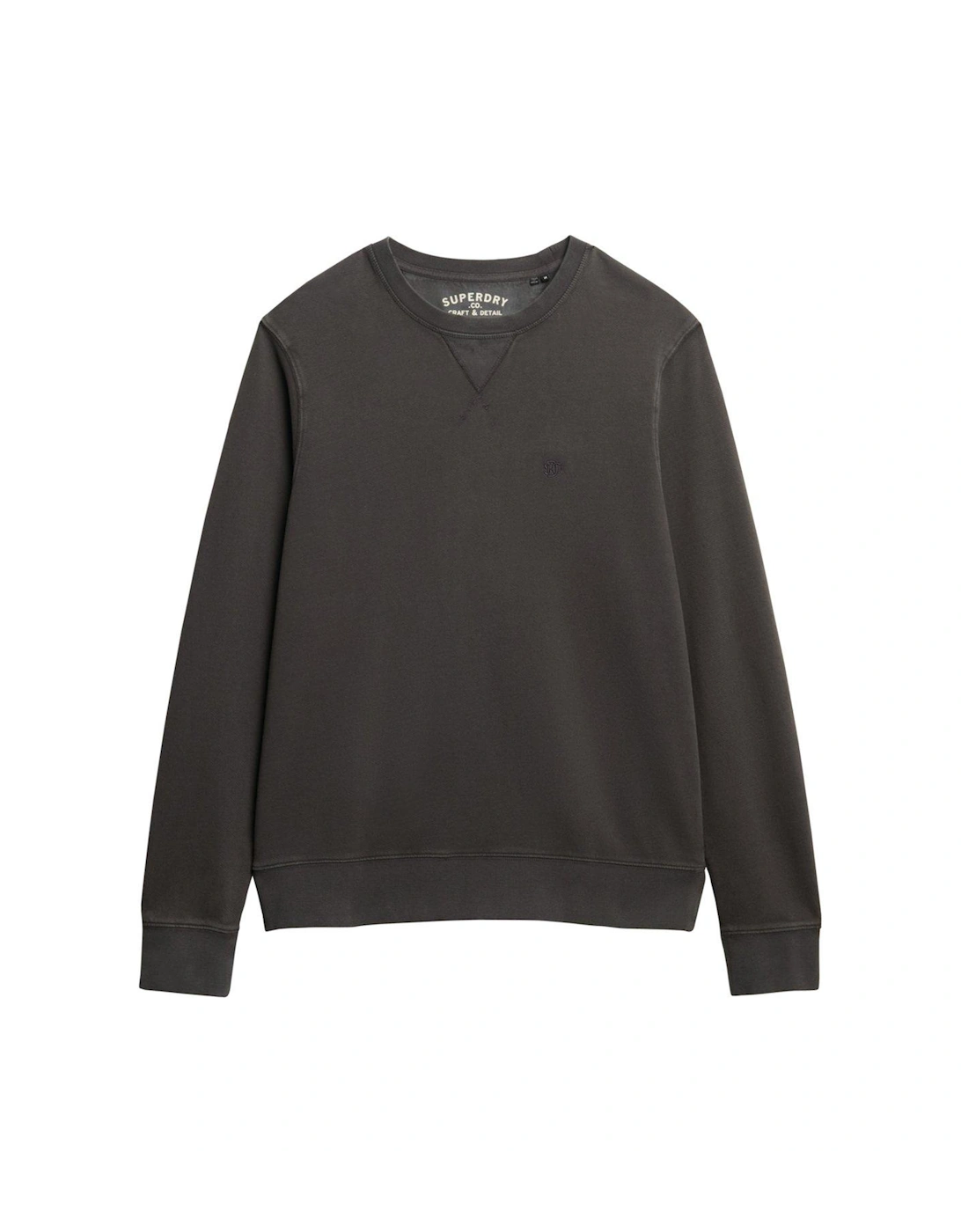 Classic Essential Crew Sweat Top - Black