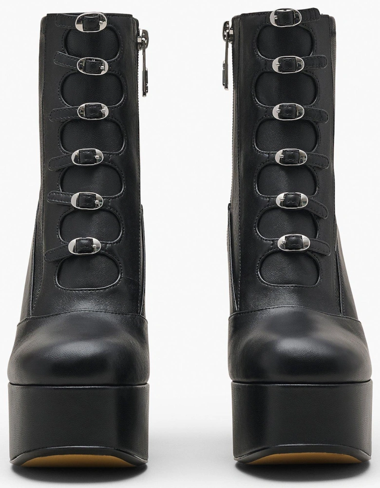 The Kiki Stretch Ankle Boots - Black