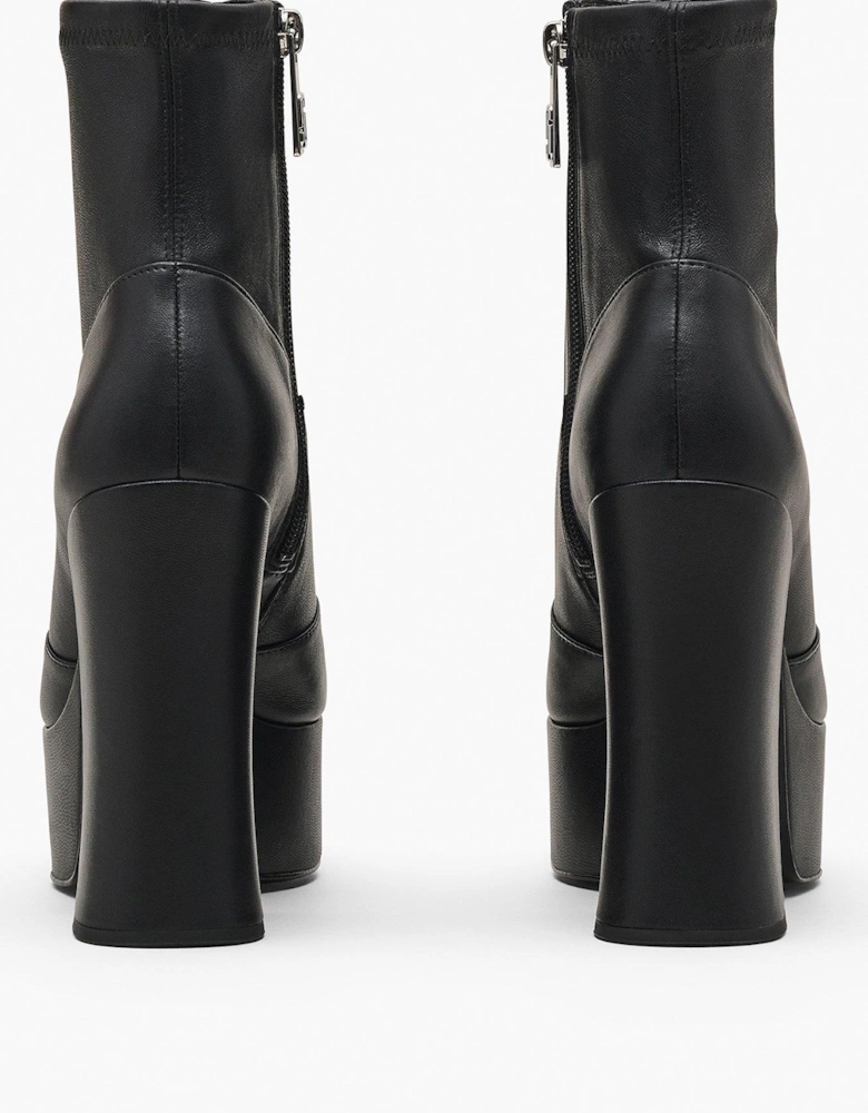 The Kiki Stretch Ankle Boots - Black