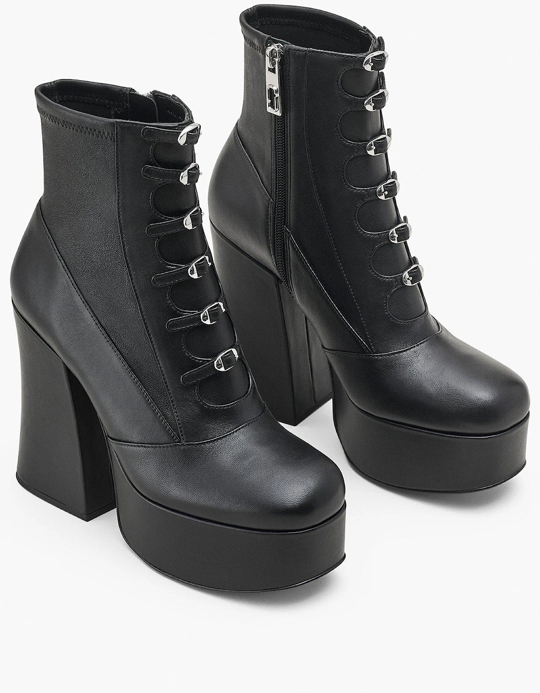 The Kiki Stretch Ankle Boots - Black