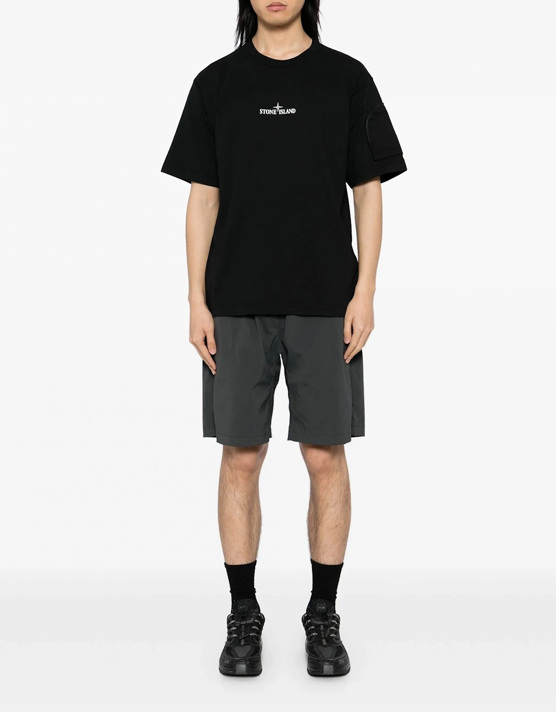 Zip Pocket T-Shirt Black