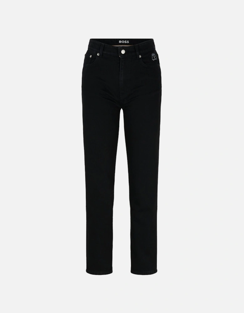 Straight-Fit Cropped Jeans