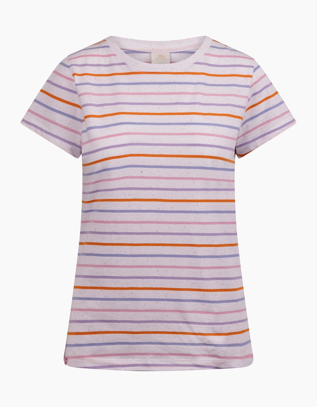 Trespass Women's White Multicoloured / Michaela Striped T-Shirt - Size: 6