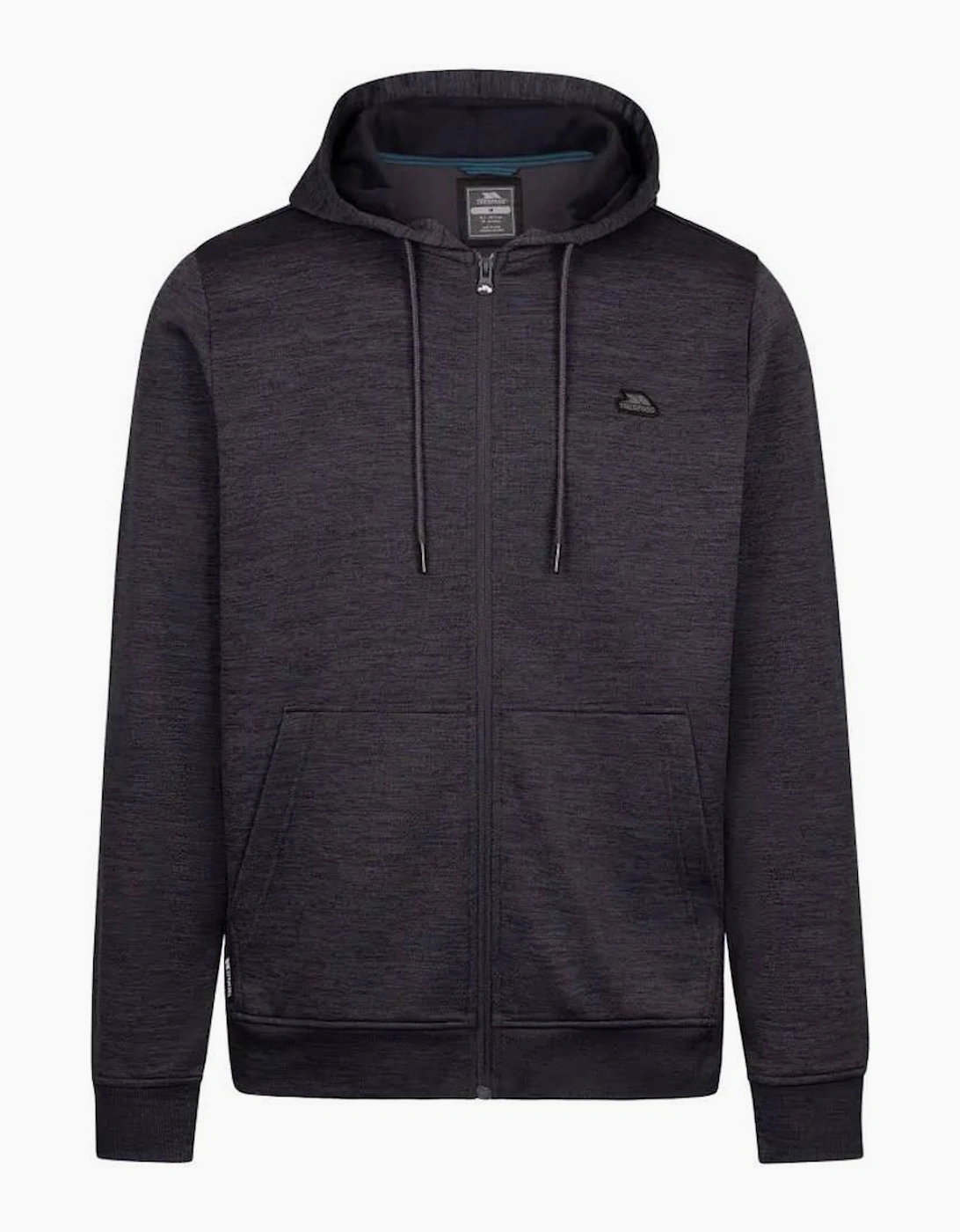 Trespass Men's Dark Flint Marl Fewston Full Zip Hoodie - Size: 44