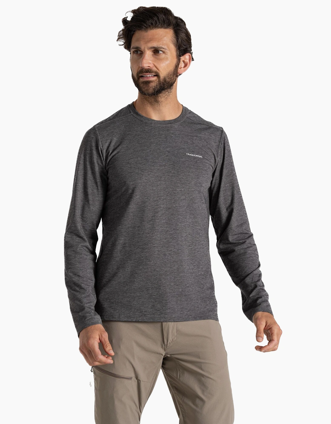 Craghoppers Men's Craghoppers Mens Abel Nosilife Long-Sleeved T-Shirt - Grey