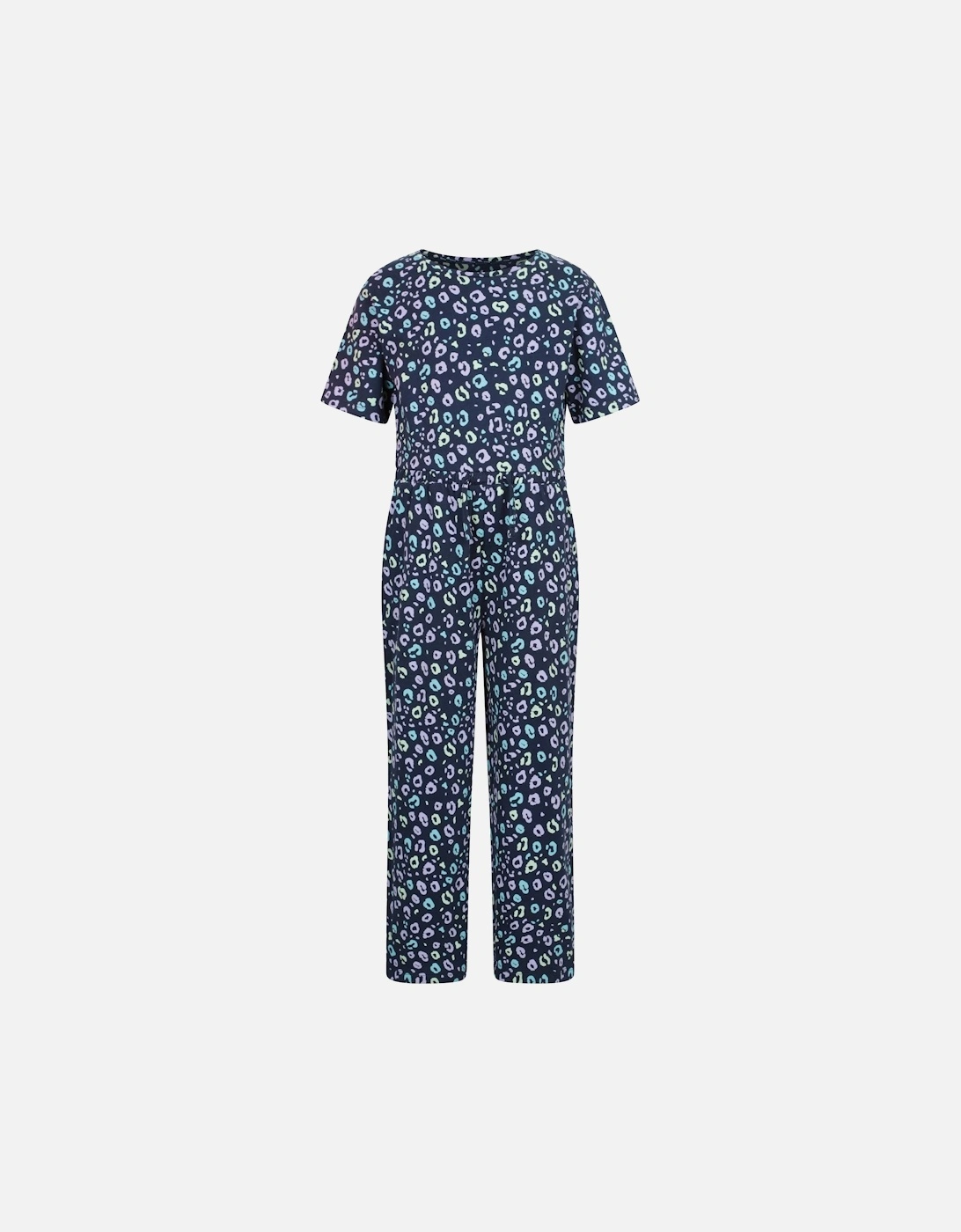 Girls Poppy Animal Print Jumpsuit, 5 of 4