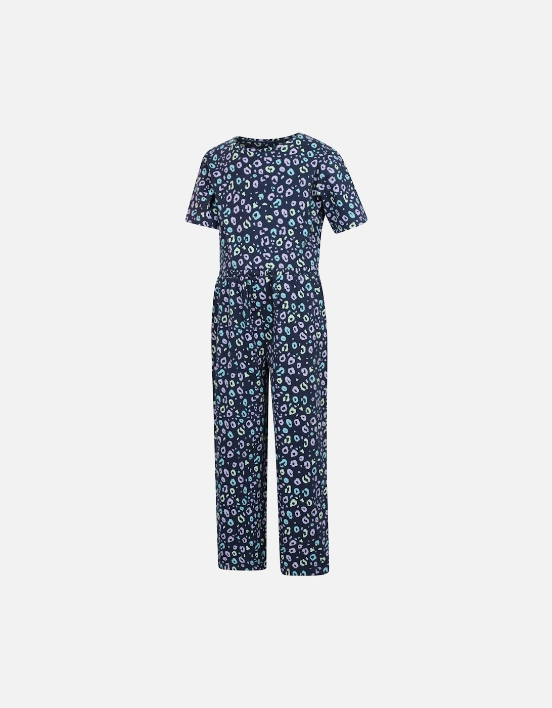 Girls Poppy Animal Print Jumpsuit