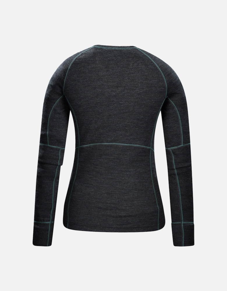 Womens/Ladies Ultra Merino Wool Round Neck Top