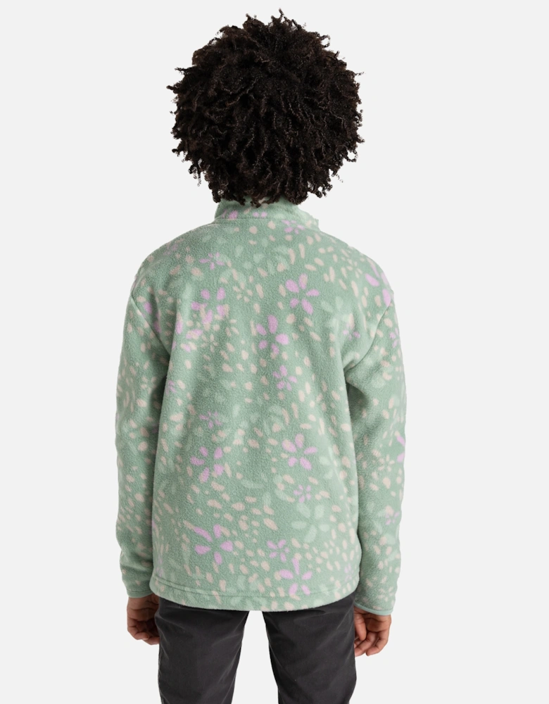 Childrens/Kids Calke Petal Half Zip Fleece Top