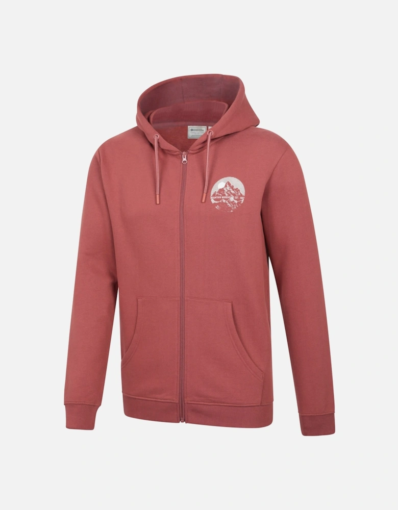 Mens Adventure Graphic Full Zip Hoodie