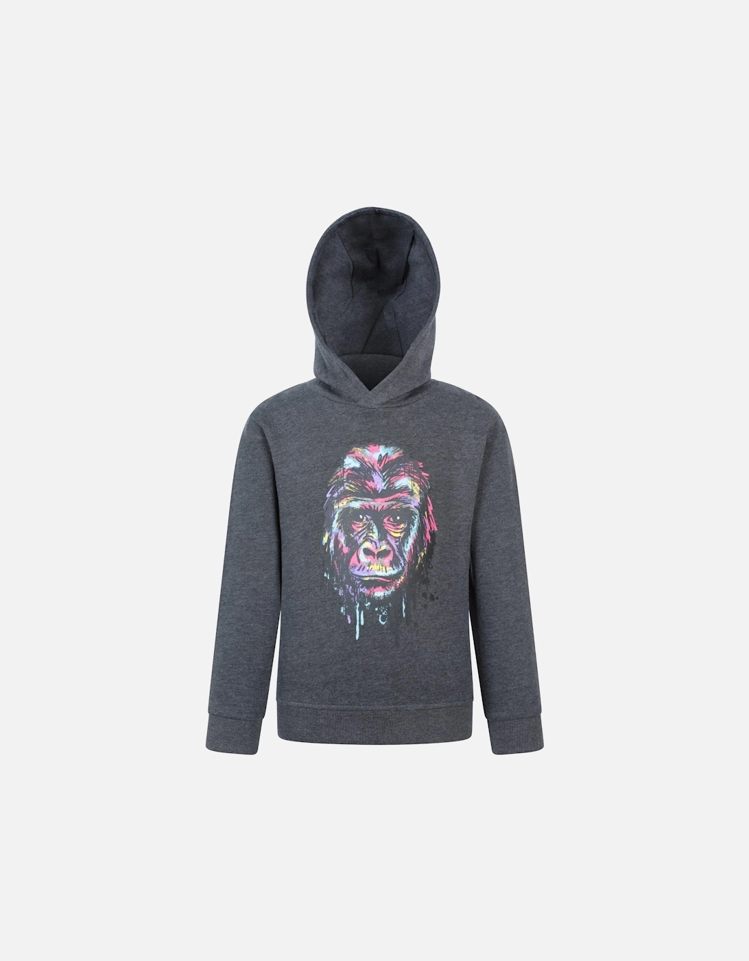 Mountain Warehouse Unisex Grey Childrens/ Graffiti Gorilla Hoodie - Size 13 Years Kids