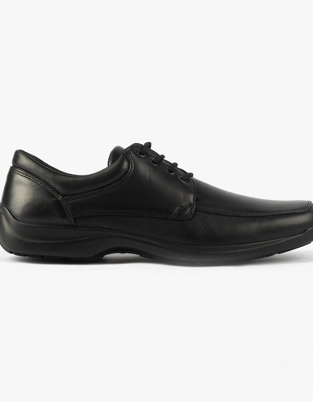 MILLER Mens Leather Apron Shoes Black, 5 of 4