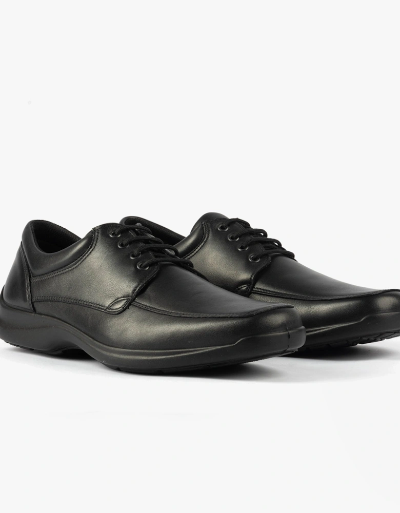 MILLER Mens Leather Apron Shoes Black