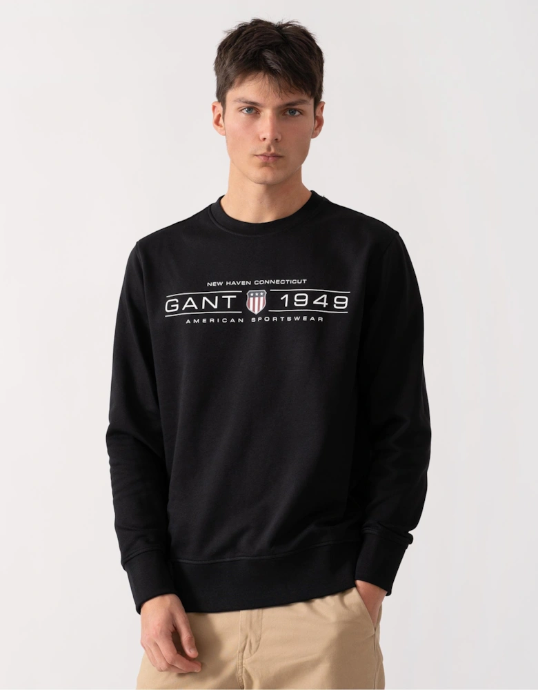 Mens Graphic Crew Neck Sweatshirt