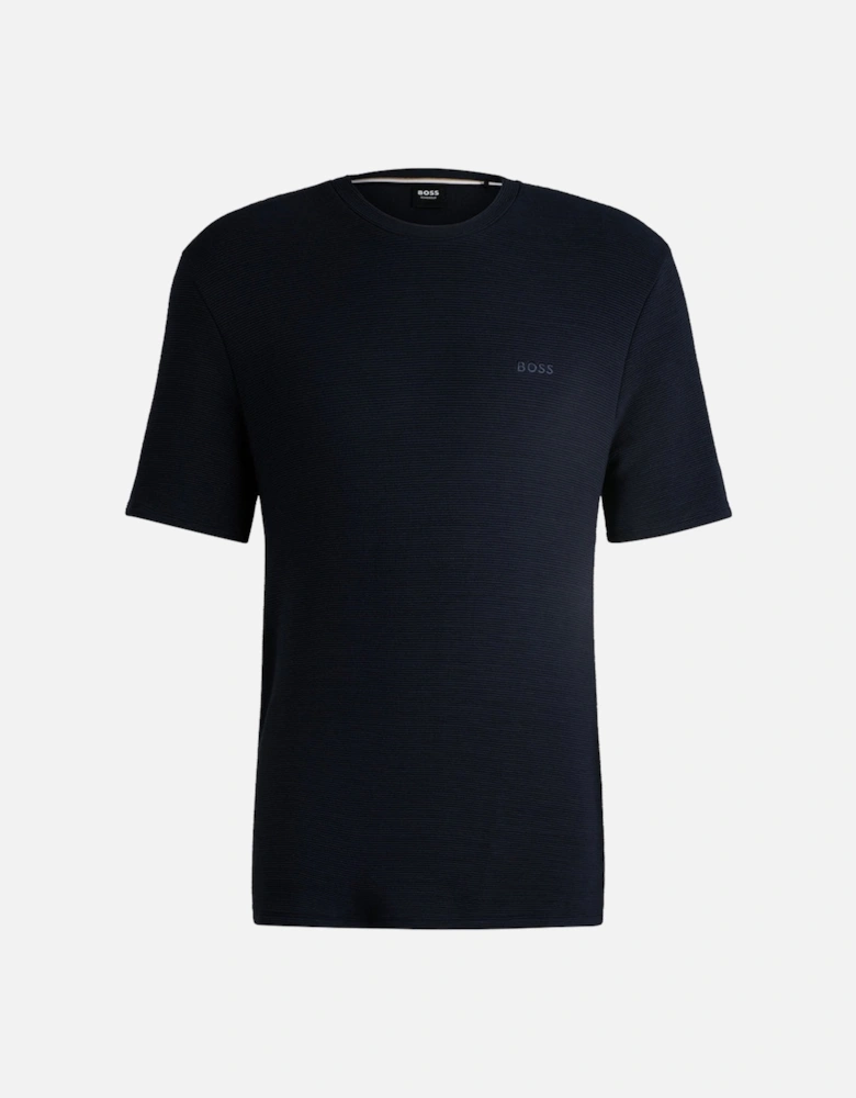 Soft Ribbed Regular Fit T-Shirt, Dark Blue