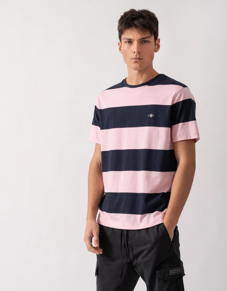 Mens Bar Stripe Short Sleeve T-Shirt