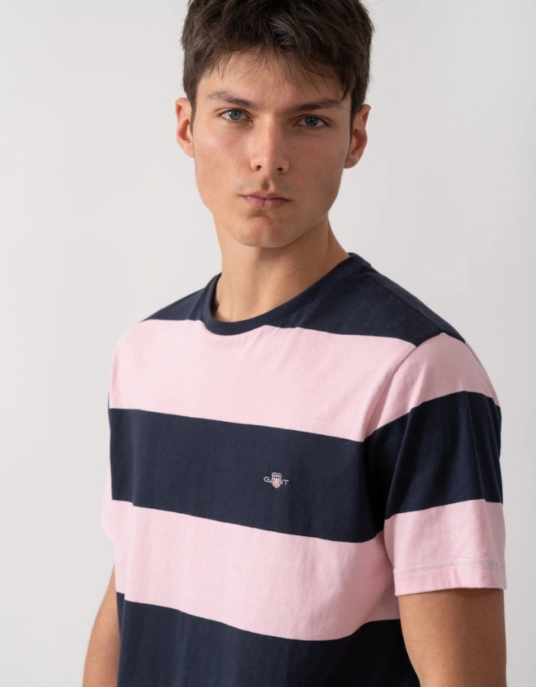 Mens Bar Stripe Short Sleeve T-Shirt