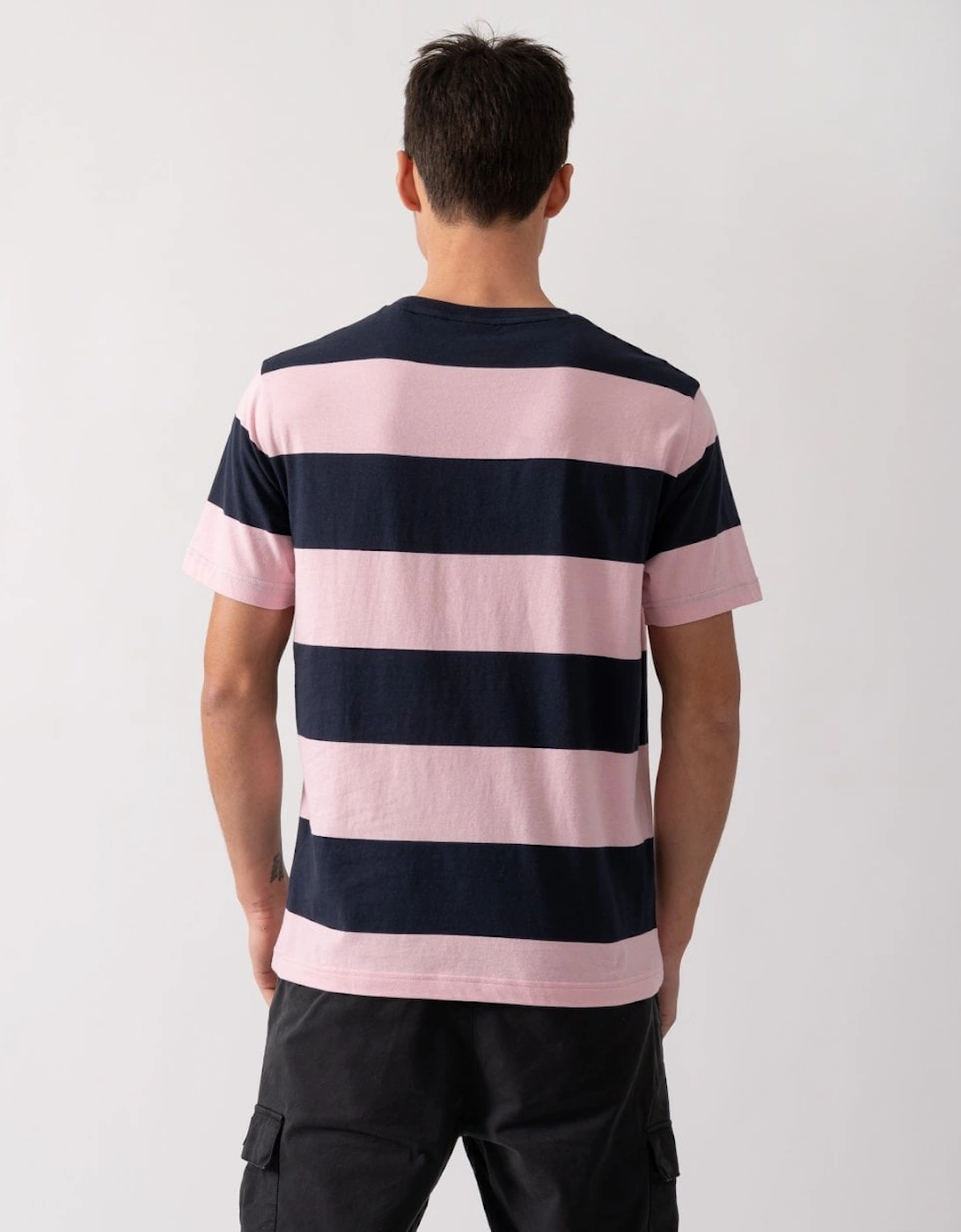 Mens Bar Stripe Short Sleeve T-Shirt