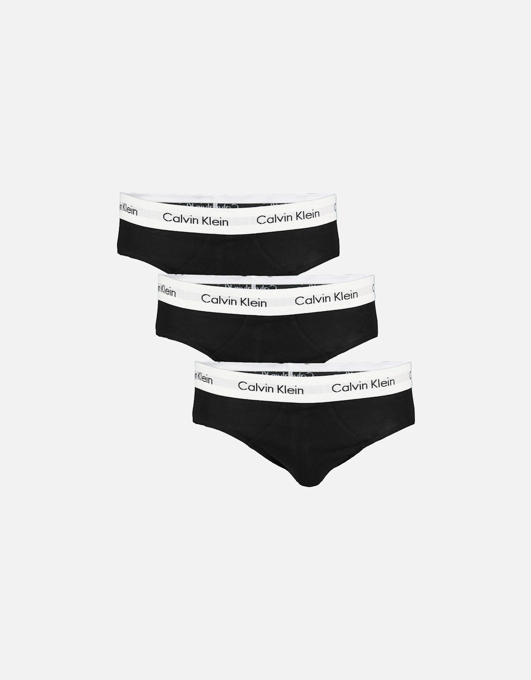 Cotton Stretch 3-Pack Contrast Waistband Briefs, Black, 6 of 5