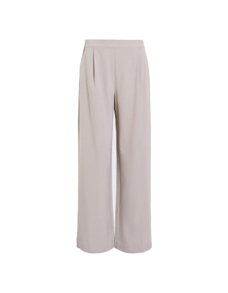 Aleida Lightweight Wide Leg Trousers - Brown