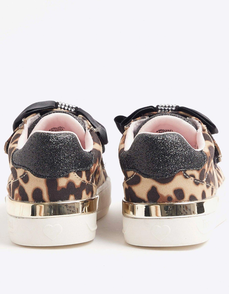 Pu Bow Trainers - Brown