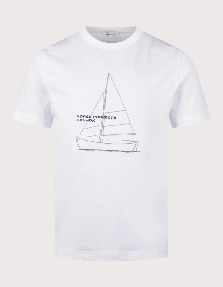 Holger Organic Boat Print T-Shirt