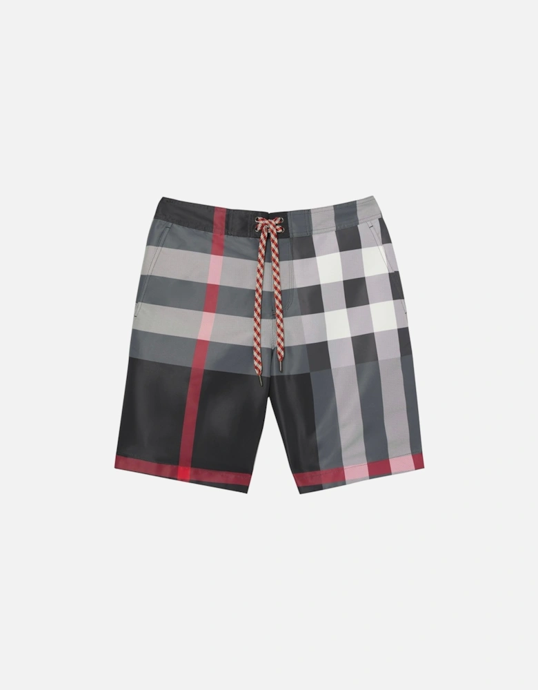 Classic Check Swim Shorts Black