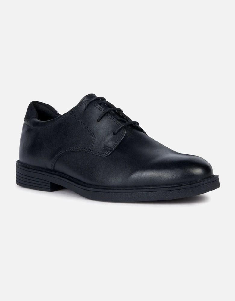 Zheeno J36LAA black school shoes