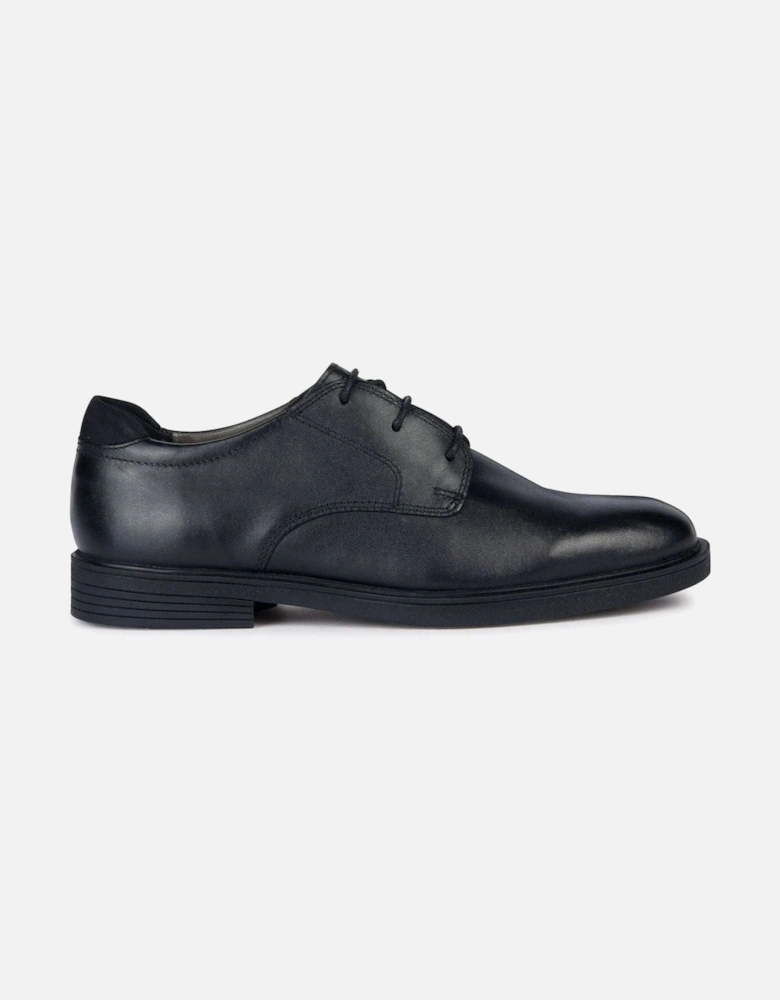 Zheeno J36LAA black school shoes