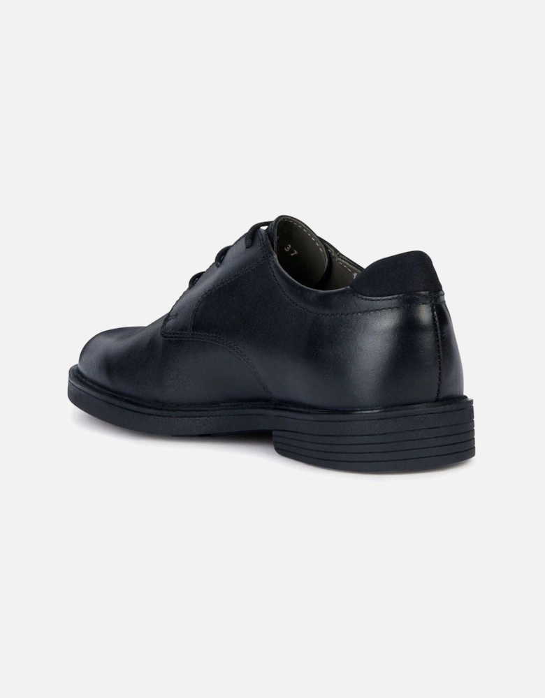 Zheeno J36LAA black school shoes